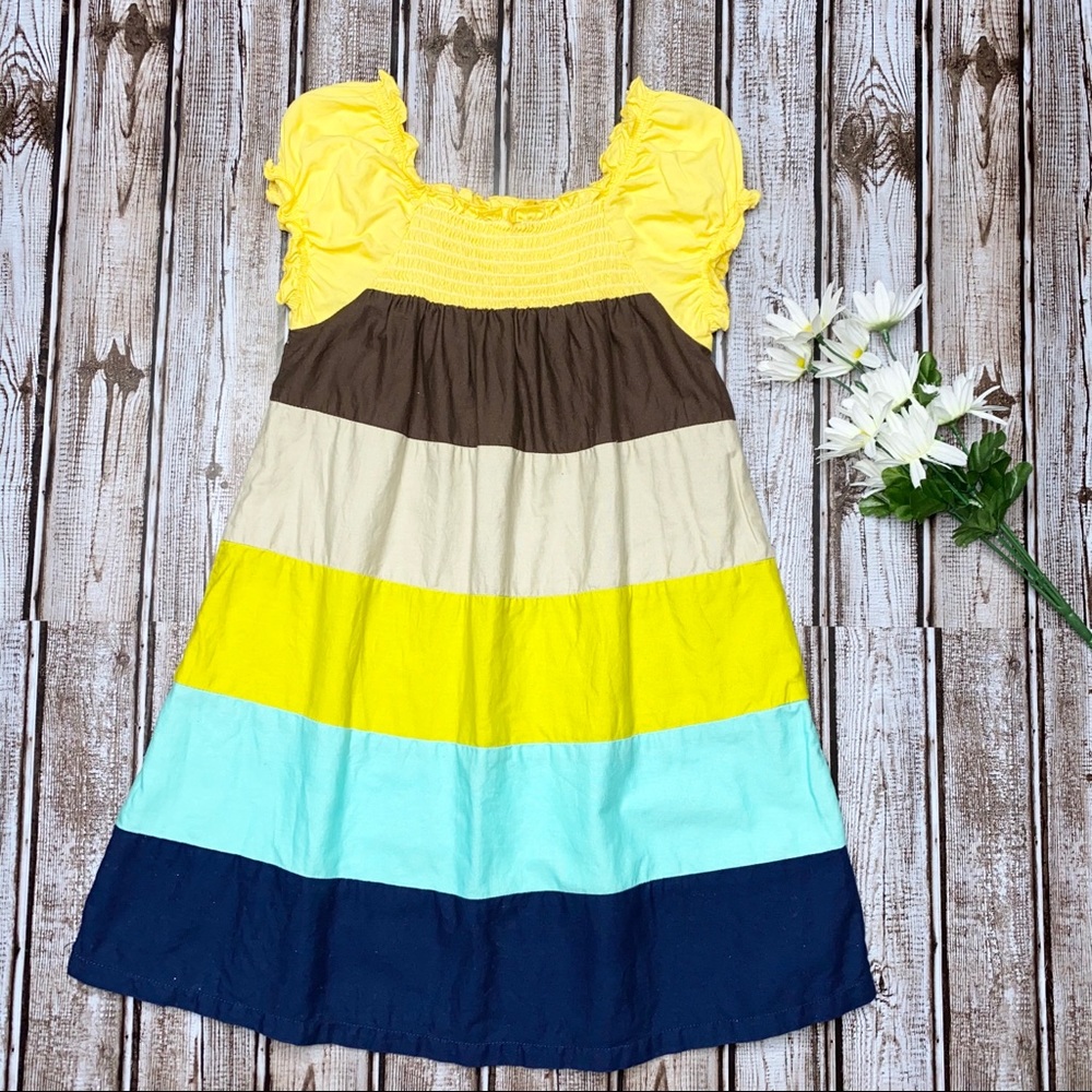 Toddler color block dress